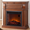 Duluth Forge Full Size Electric Fireplace - Remote Control Chestnut Oak Finish EL1350-1-CO